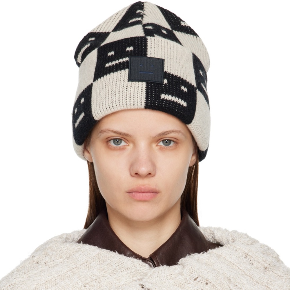Acne Studios Checkered Wool Beanie